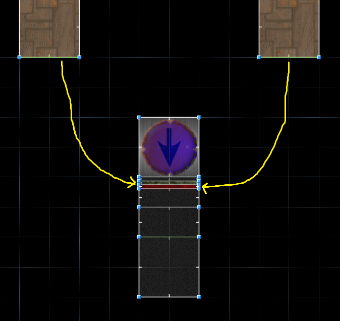 An AND gate implemented in DOOM