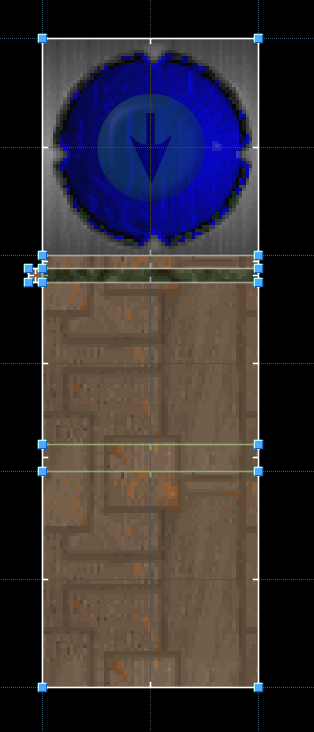 A NOT gate implemented in DOOM